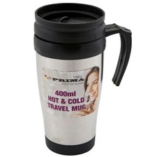 STEEL 400ML TRAVEL MUG HOT &