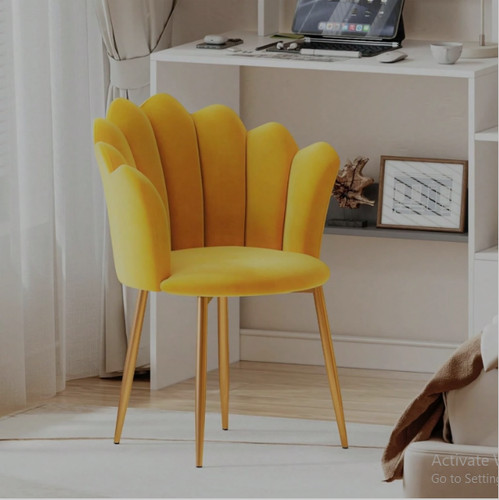 Velvet armchair with gold - velvet, legs