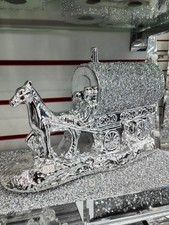 SILVER HORSE WITH WAGON GYPSY