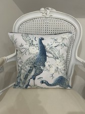 Envelope Cushion Cover in Laura Ashley Belvedere, Navy Reverse, Various Sizes