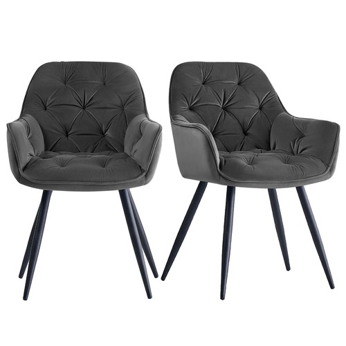 Velvet dining chairs - velvet,
