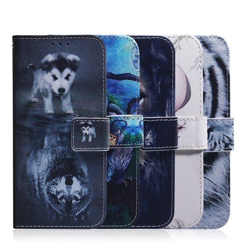 Flower wolf dog tiger wallet - tiger,