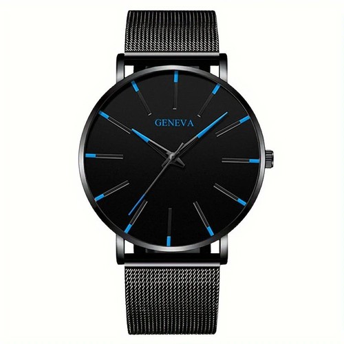 Mens watches black - &, blue/red