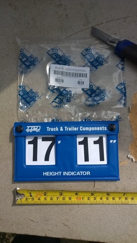 Vehicle height indicator gauge - height,