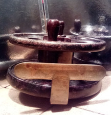 ELO Art Deco Style Centrepin Fishing Reel 4 1/2" Bakelite Brass Big Pike Carp