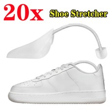 Adjustable Spiral Spring Shoe Trees Plastic Shoe Stretcher Footwear Shaper White