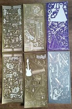 Peel Off Stickers For Cards Scrapbook Foil Activities Lifestylex6 Sheet Job Lot!