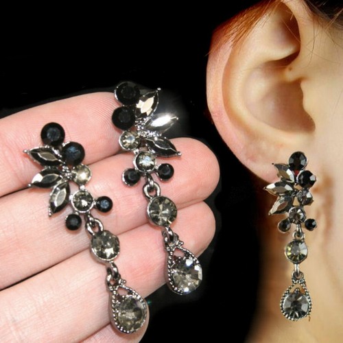 Crystal rhinestone drop - crystal,