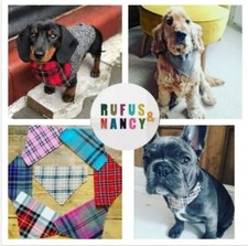 Handmade Tartan Dog Bandana