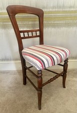 Vintage Upholstered Wooden Dining Chairs Set Of 4 Kitchen Dining room Furniture