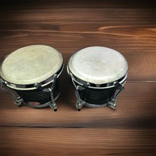 Stagg Wood Dual Bongo Drum Set Instrument With Tuning Key