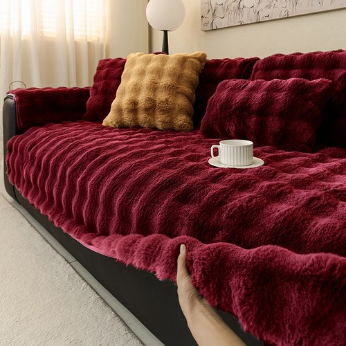 Fluffy fur sofa covers - fluffy,