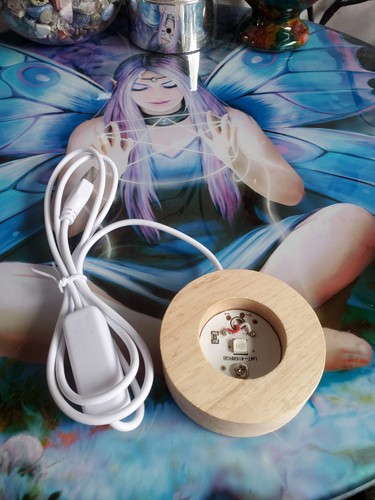 Wooden crystal sphere holder - wooden,