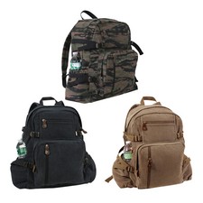 Canvas Bag Jumbo Vintage Army Military Rucksack Work Tool Pocket Sack Backpack