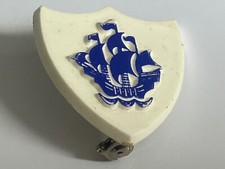 Vintage Original Rare Blue Peter Protruding Ship Pin Badge 1990 - 1997