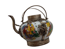 Chinese Tibetan Silver Ceramic