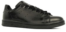 Adidas Stan Smith Originals Mens Shoes Trainers Size 7 -  10      Black Leather