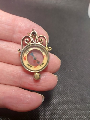 Edwardian compass fob - compass,