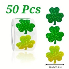 50x Shamrock Stickers St
