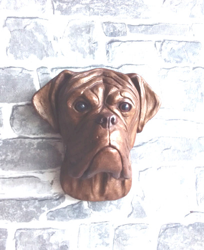 Large bronzed stone - large,