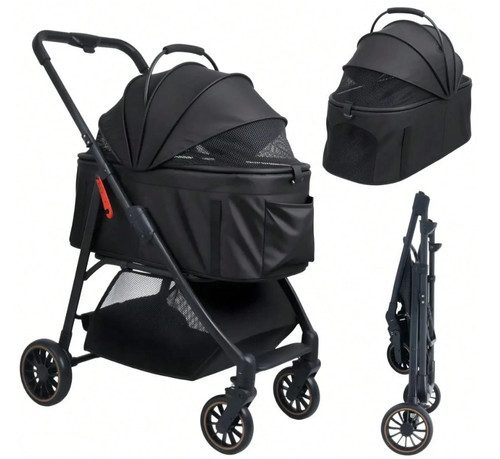 Pet stroller foldable dog cat - pet,