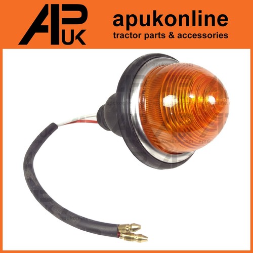 Amber dome indicator light - amber,