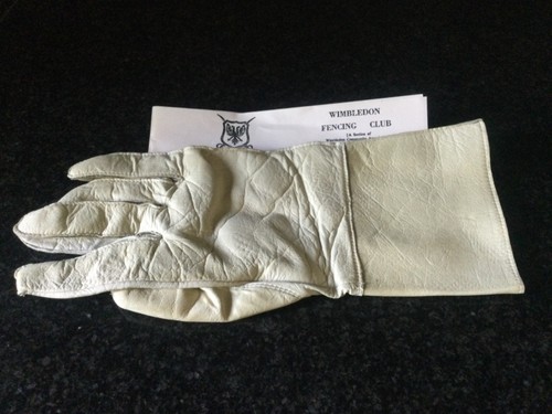 Leather fencing epee glove - leather,