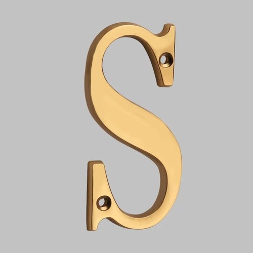 100mm solid brass house - 100mm, number