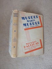John Creasey Michael Halliday MURDER MAKES MURDER crime 1946 hbk first edition