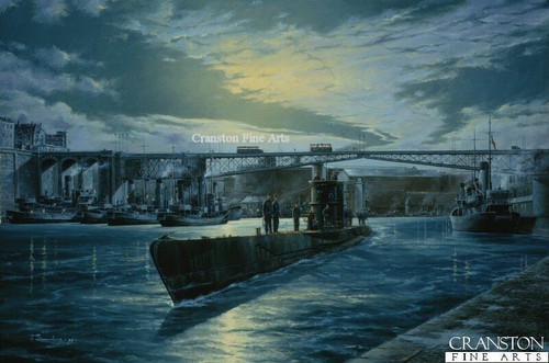 Ww2 submarine naval art - ww2,