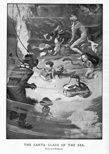 Santa claus the sea - the,