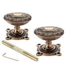 Antique Solid Brass Floral