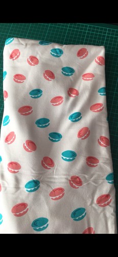 Jersey fabric with macaroon - 2m,