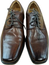 Pierre Cardin Brown Leather Derby Formal Shoes - UK 6 EU39