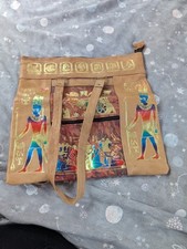 Leather Egyptian Style Shoulder Tote Bag