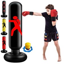 Kids Freestanding Inflatable Punch Bag Boxing Training Set Indoor Outdoor