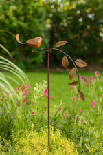1.28m Rusty Robin Garden Stake
