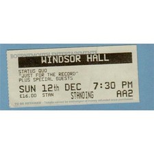 STATUS QUO WINDSOR HALL