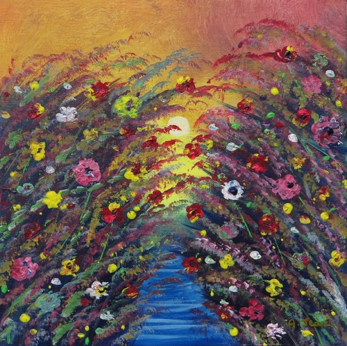 Flower garden wild - flower, by