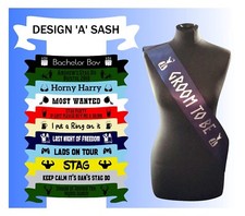 Personalised Stag Night Sash