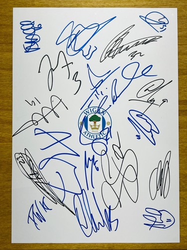 Hand signed team - signed, sheet