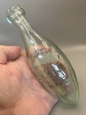 NICE 6 OUNCE WATER PUMP PICTORIAL TORPEDO BOTTLE MEADOWCROFT & LAW BLACKBURN