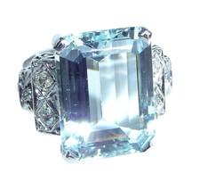 Ring 750 white gold 10.7ct