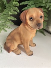 Ceramic JK Ceramic Golden Labrador Retriever Puppy Figurine. Home Decor