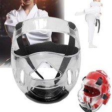 Clear Taekwondo Face Shield, Head Protector Taekwondo Protection Headgear Guards