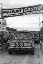 Will Sparrow Nigel Raeburn, Mini clubman BRC Rally Car 1971 Racing Old Photo 3