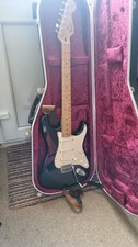Black Fender Stratocaster with