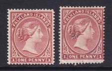 Falkland Islands QV 1885, 87