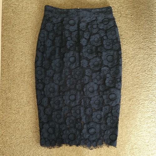 Missguided navy lace scolloped - missguided,