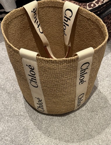 Chloé beige basket - beige, large
